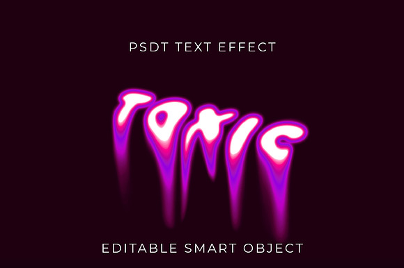 Neon Drip Toxic Text Effect preview 2