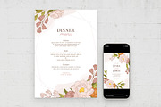 Modern Floral Wedding Invitation, a Card Template by BrandPacks (Thumbnail 2 of 4)
