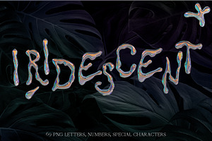 Iridescent Chrome - 3D Type