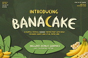 Banacake – Playful Banana Font, a Handwritten Font by NTC Graphic (Thumbnail 1 of 9)