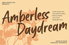 Amberless Daydream - Marker Font