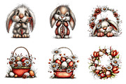 Whimsical valentine boy clipart, an Illustration by SinaCreation (Thumbnail 3 of 11)