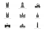 Landmarks of the UK - Scotland, a Duotone Icon by Jozsef Balazs-Hegedus (Thumbnail 4 of 6)