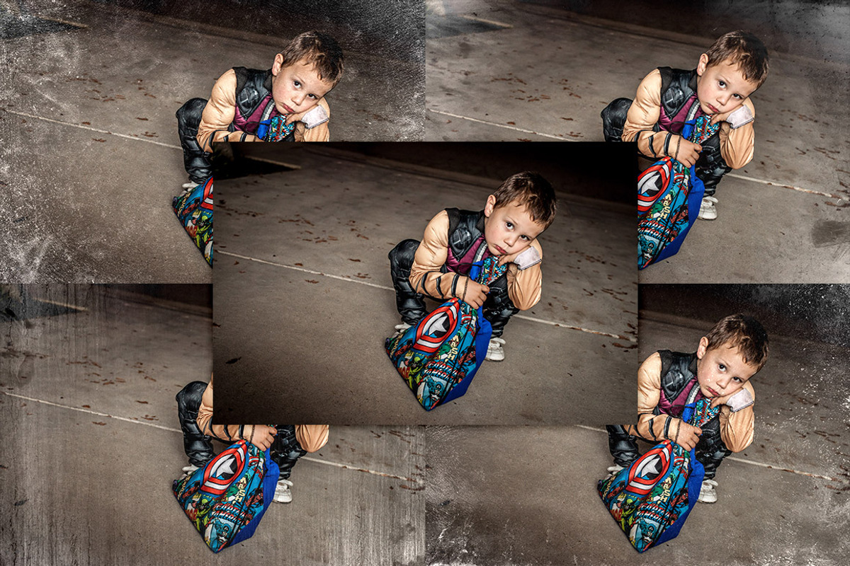 Grunge Vignette Texture Overlays 1 preview 4