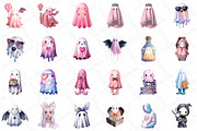 Pink Pastel Goth Halloween Ghost Cli, an Illustration by DreamPrint404 (Thumbnail 2 of 5)