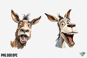 Funny Happy Donkey Face, an Illustration by Gemstone (Thumbnail 3 of 4)