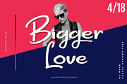 Bigger Love - Clean Handwriting Font, a Script Font by Konstantine Studio (Thumbnail 1 of 7)