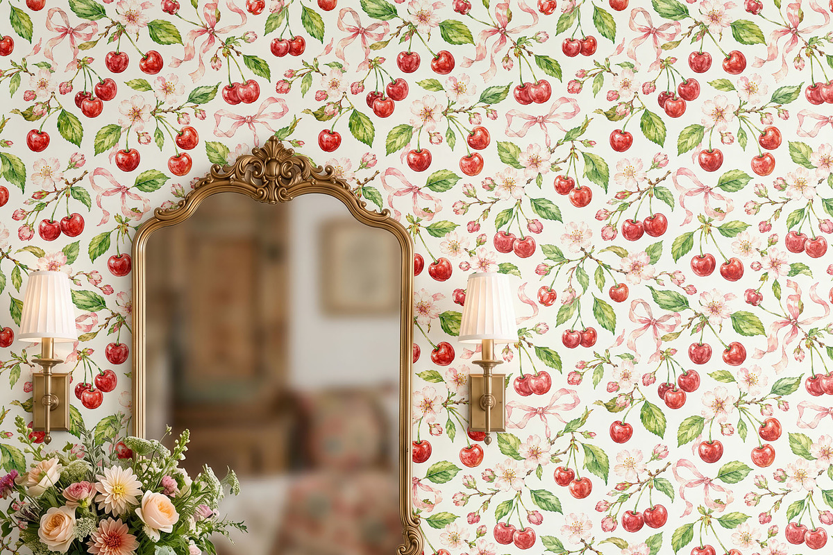 Vintage Bathroom Wallpaper Mockup, a Household Mockup by 1001 mockups (Photo 13 of 15)