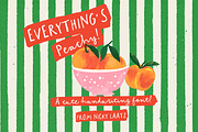 Everything's Peachy, a Handwritten Font by Nicky Laatz (Thumbnail 1 of 12)