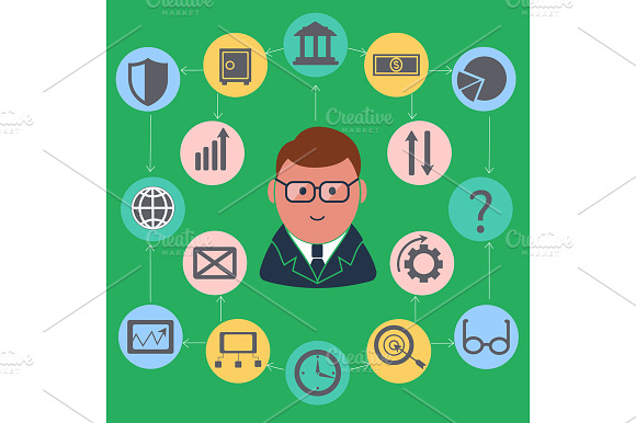 Businessman surrounded finance preview 2