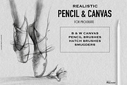 Real Pencil & Canvas for Procreate, a Brush Add-On by Liquid Amethyst Art (Thumbnail 1 of 6)