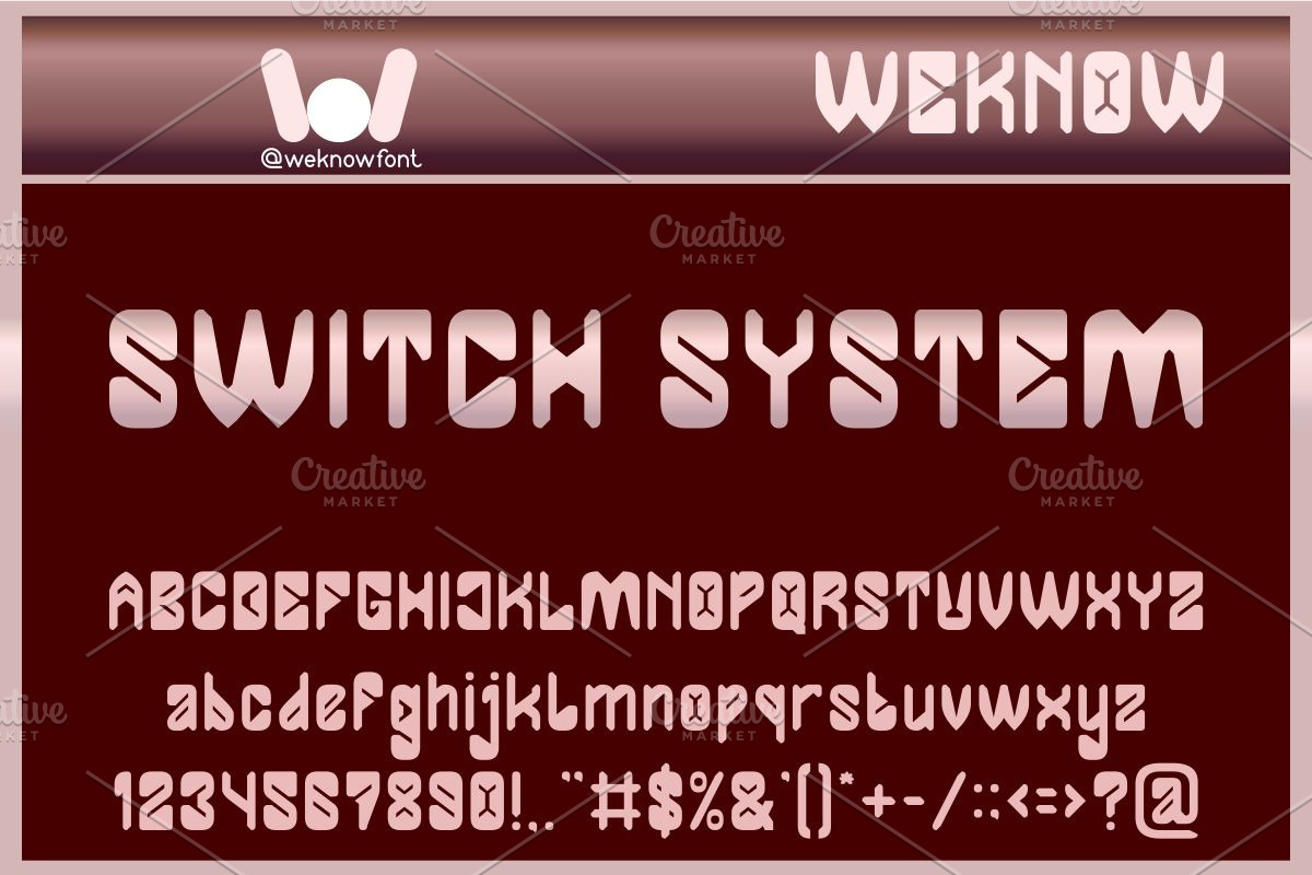 Switch System font