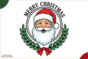 Funny Santa Christmas Png, an Illustration by SinaCreation