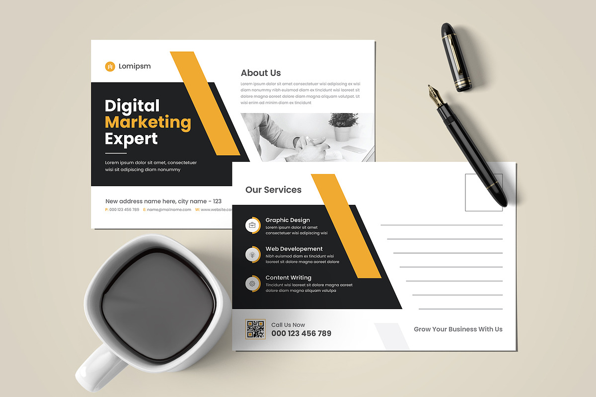 Corporate Postcard, a Stationery Template by Pixelpick (Photo 2 of 3)