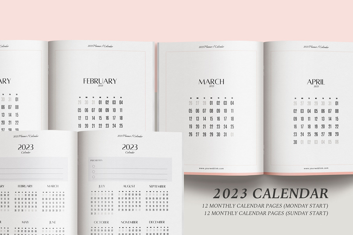 2023 Canva Planner & Calendar kit v3, a Magazine Template by 3.14&Co