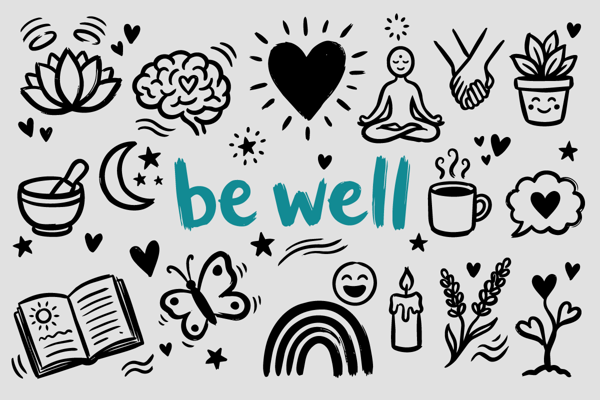 Mental Health & Wellness Doodle, a Healthcare Illustration by Huza Studio (Photo 6 of 10)