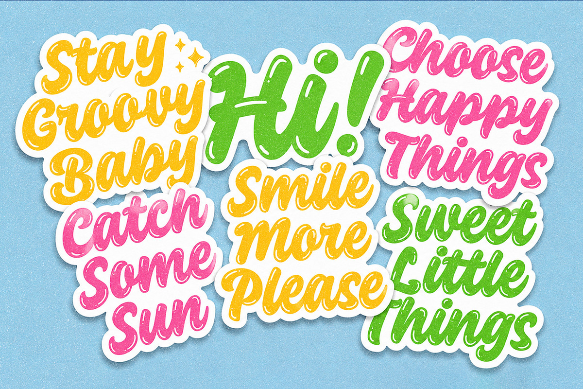 Saucy Society: A joyful font script, a Script Font by Four Lines Std. (Photo 5 of 10)