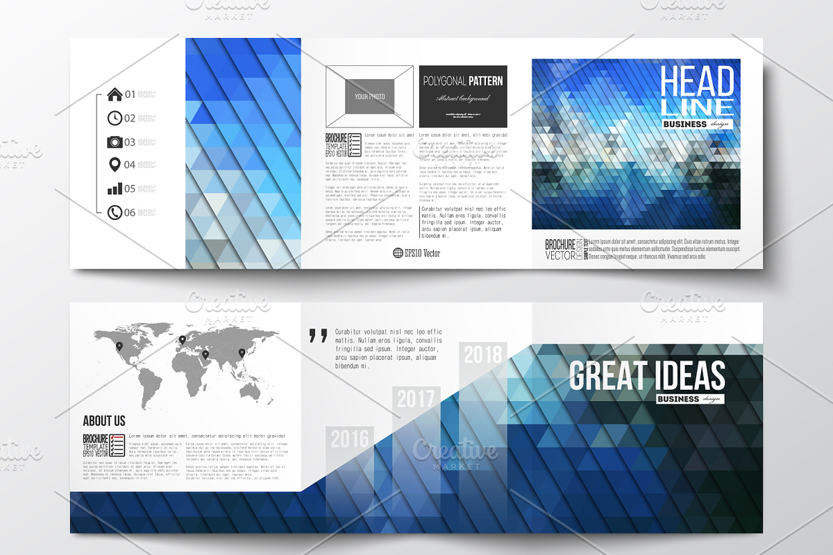 Bundle of 25 brochure templates, a Decorative Illustration by VectorShop (Photo 21 of 25)