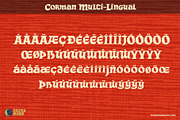 Corman Hand Drawn Celtic Font, a Font by Paper Moon Graphic Supply (Thumbnail 2 of 8)