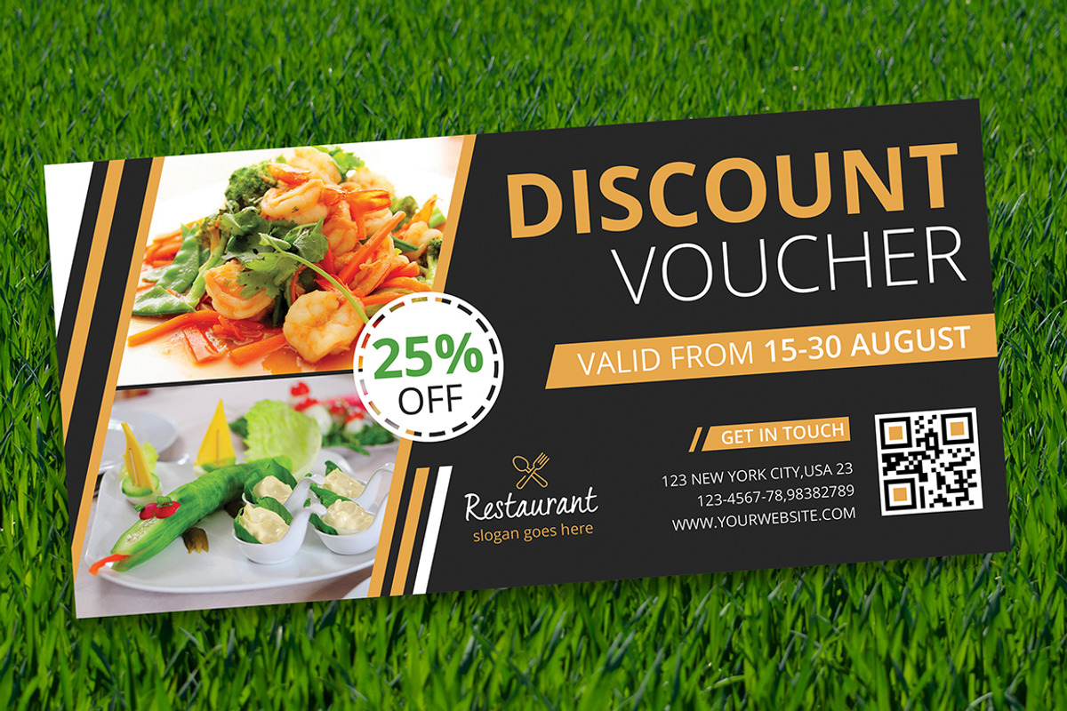 Discount Voucher, a Card Template by Creative designer