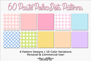 Pastel Polka Dots I, a Pattern Graphic by MarieMcKennaDesigns (Thumbnail 2 of 3)