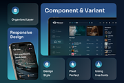 Flyment - SAAS Entertainment UI Kit, an UI Kit Template by Agensip Design Agency (Thumbnail 3 of 10)
