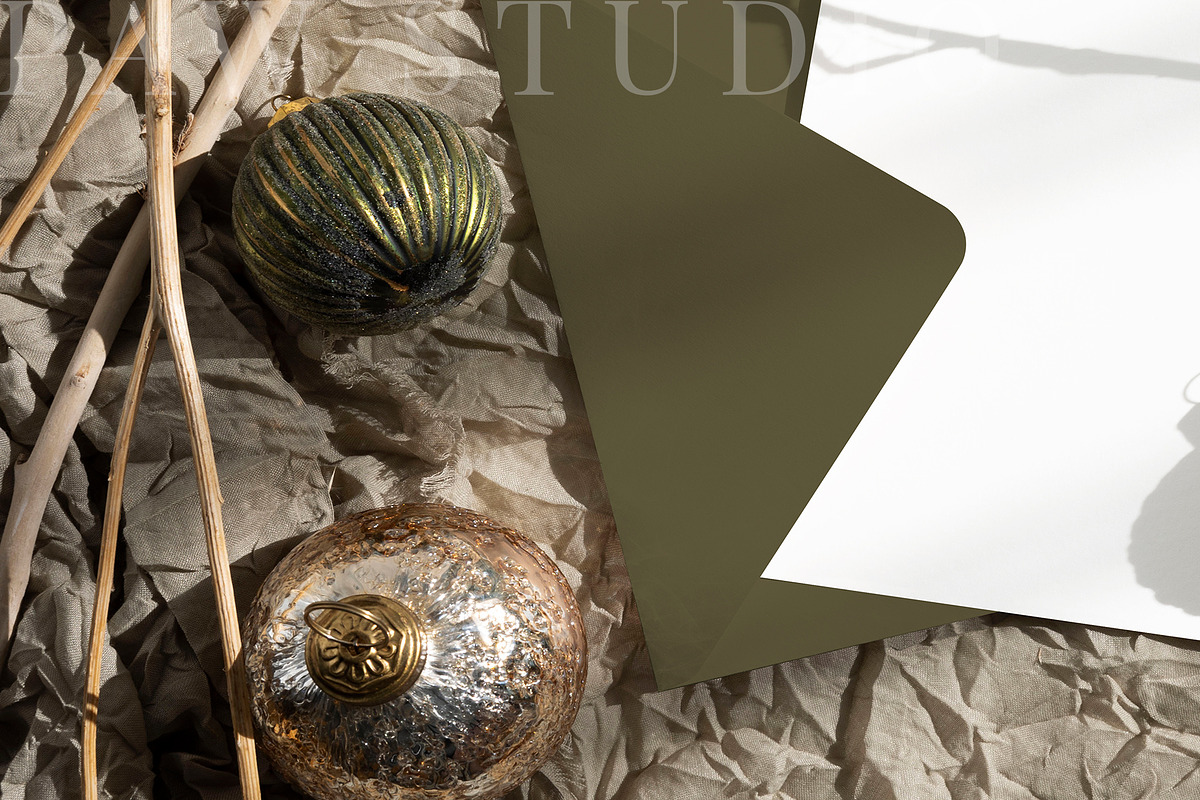 Xmas Card Mockup 5x7 8e ch4, a Merchandise Mockup by PawMockups (Photo 4 of 11)