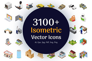 3100+ Isometric Vector Icons, a Duotone Icon by Vectors Market