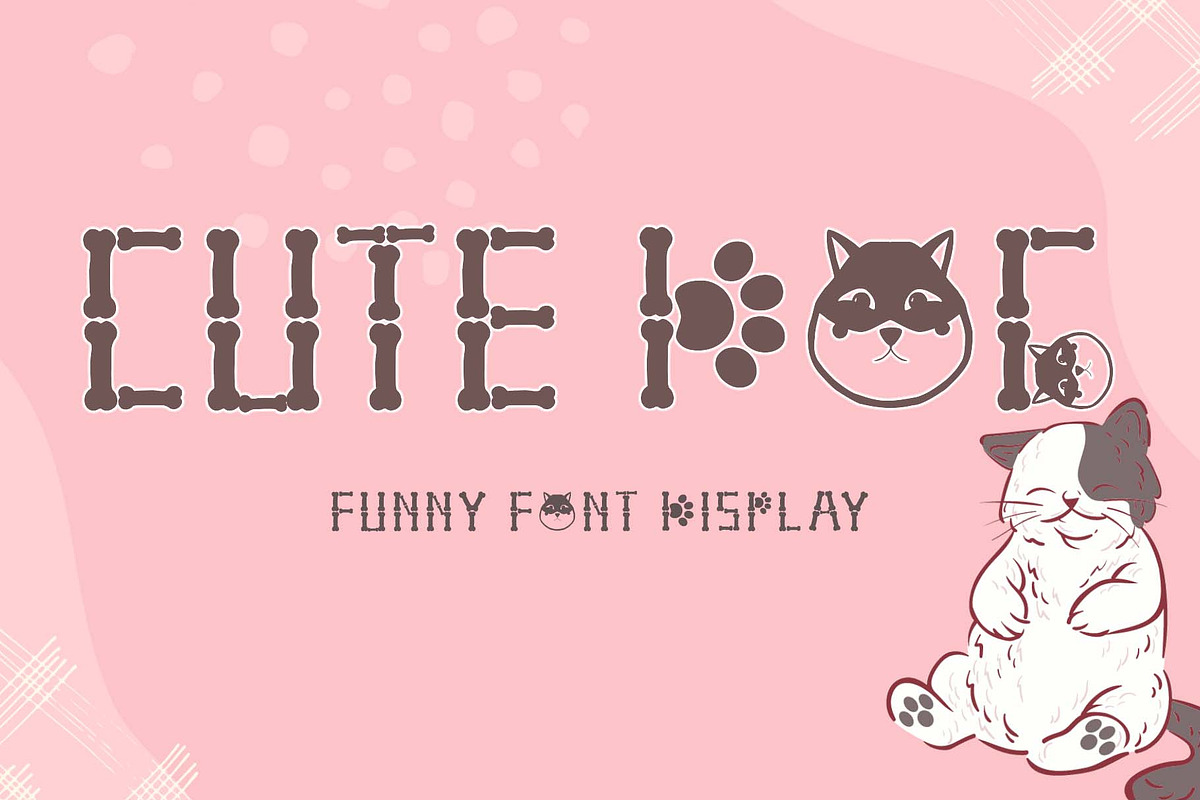 Cute Dog, a Symbol Font by Yoga Letter (Photo 1 of 6)