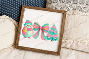 Snowman, Bow and Tree Christmas Png, an Illustration by Libby Wishes (Thumbnail 7 of 7)