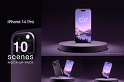iPhone 14 pro, an iPhone Mockup by Zero_std (Thumbnail 1 of 8)
