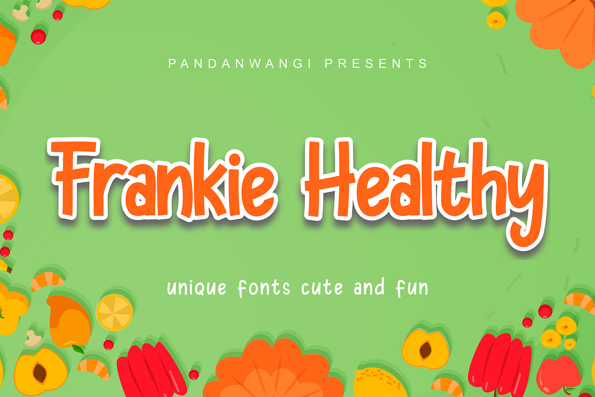 Frankie Healthy - font display, a Font by Pandanwangi (Photo 8 of 8)
