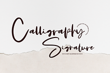 Calligraphy Signature | Script Font