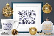 Finnish Christmas svg Finland Hyvaa, an Object Graphic by Zoya Miller (Thumbnail 4 of 9)