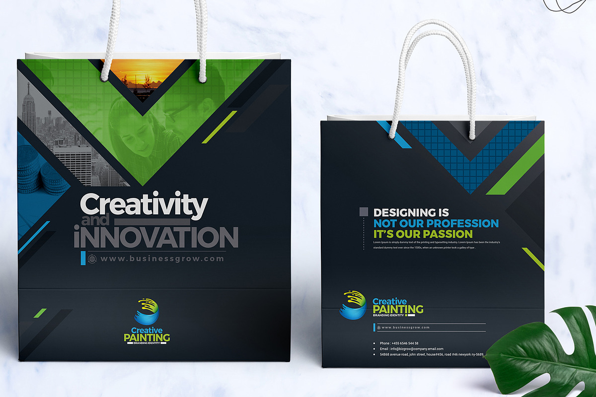 Shopping Bag Template, a Stationery Template by ContestDesign, image size:1200x800