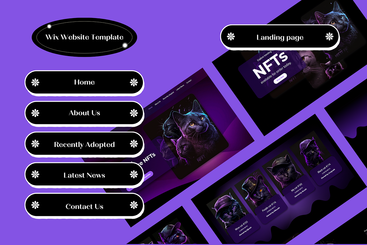 Wix Website Template NFT, a Wix Template by Wixify Studio (Photo 7 of 9)