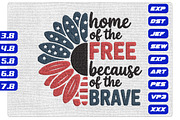 Patriotic Sunflower Embroidery File, an Illustration by Purpose Ekbal (Thumbnail 1 of 3)