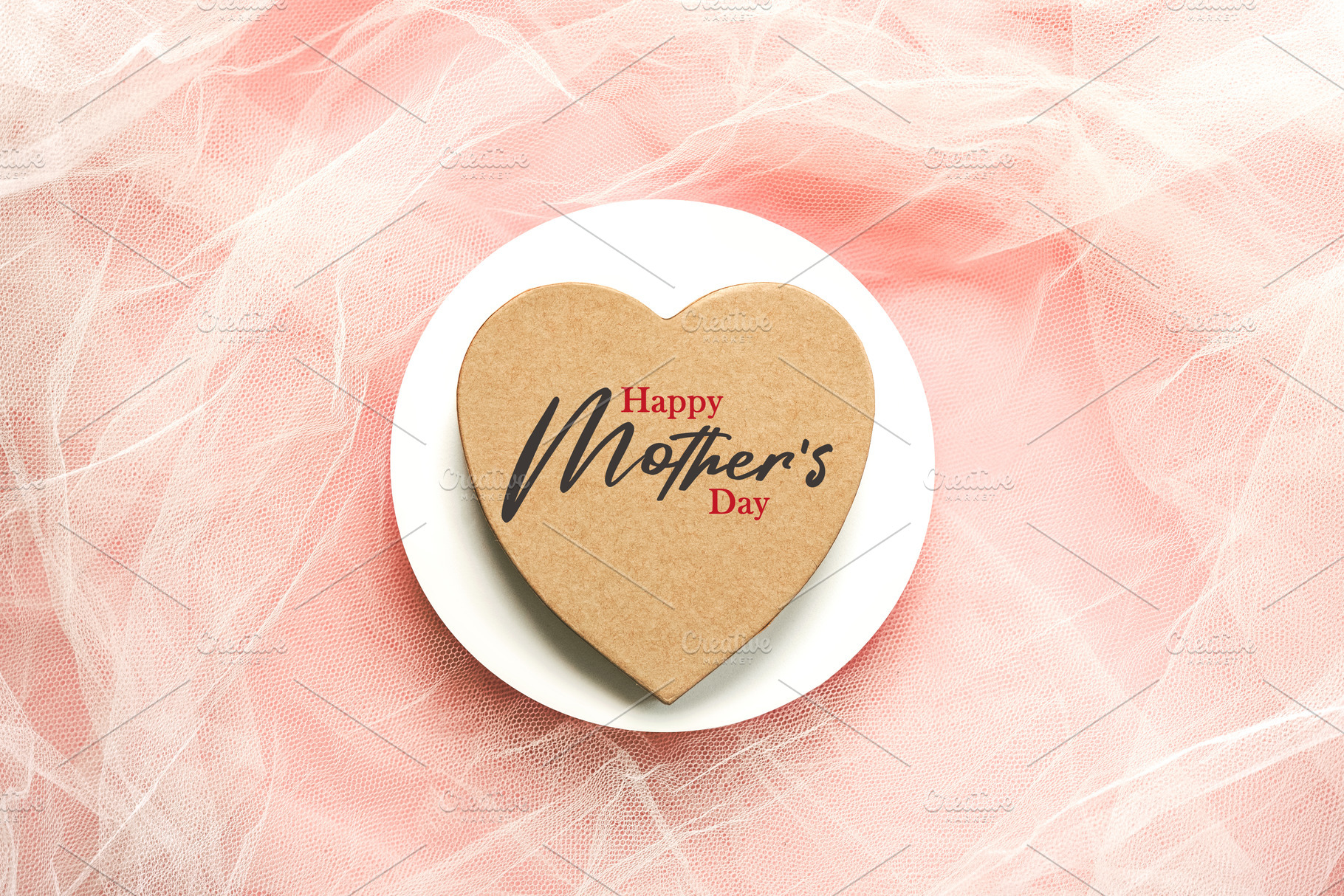 Happy Mother's Day. Top view of hear, a Holiday Photo by esthermm