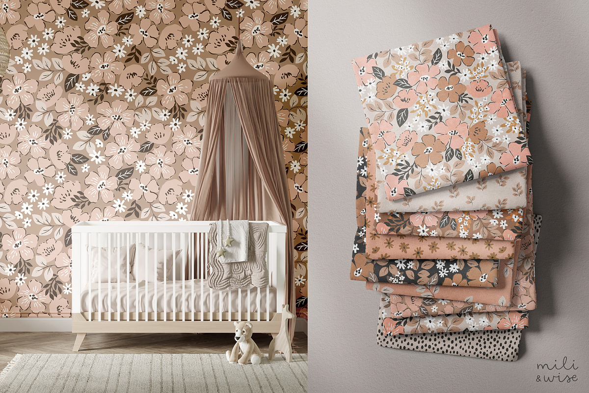 Mable Floral Pattern Collection, a Pattern Graphic by Point and Poem (Photo 5 of 11)