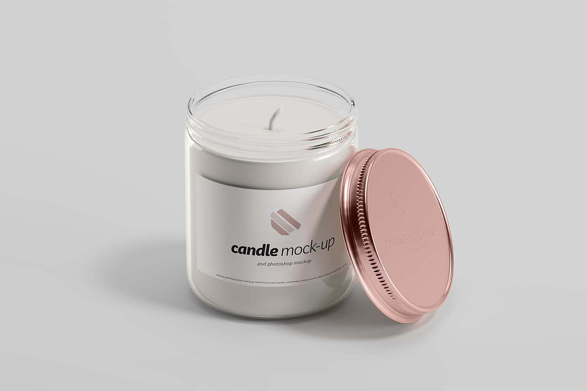 Branded Candle Mockup, a Product Mockup by Graphic Pear
