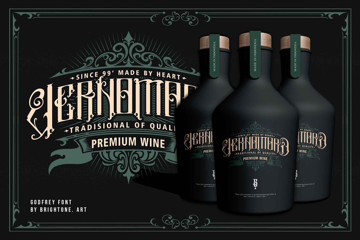 Godfrey - Classic Blackletter, a Blackletter Font by Brightone (Photo 7 of 9)