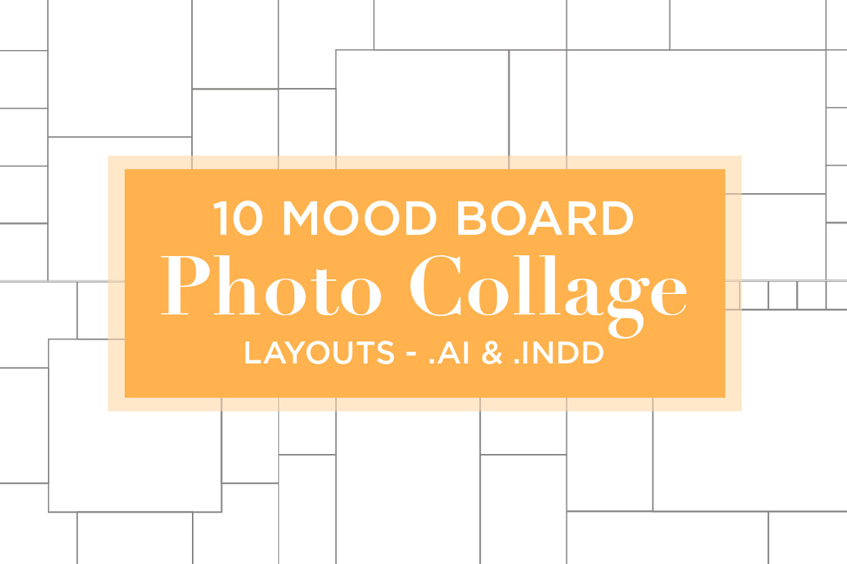 10 Mood Board Photo Collage Layouts, a Books & Magazine Mockup by Scribbles & Snippets (Photo 1 of 3)