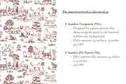Cat Toile Illustrated Pattern, a Background Graphic by Hughes Studio (Thumbnail 6 of 8)