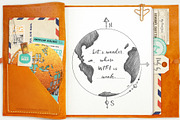 6 pcs Travel date headers, an Illustration by Kate Snitser (Thumbnail 3 of 5)