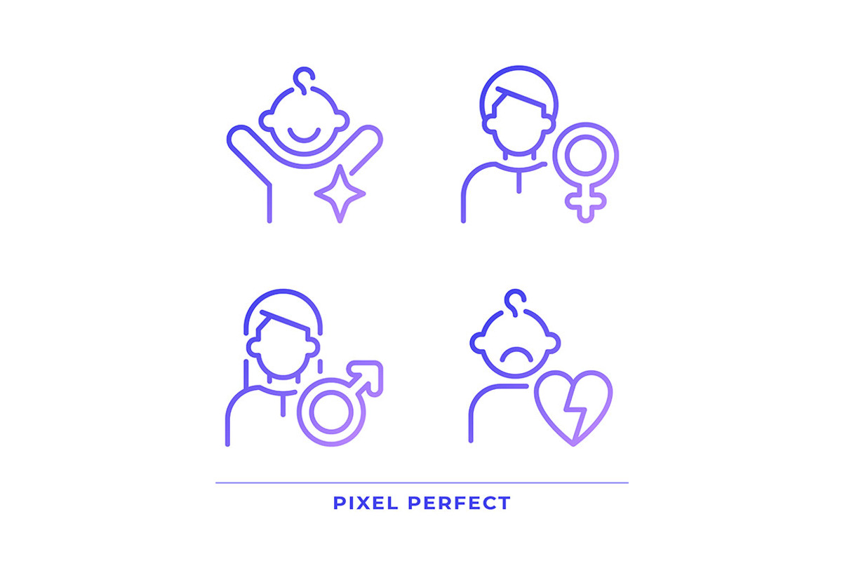 People pixel perfect gradient linear, an Icon by IMG Visuals