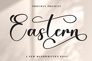 Eastern | Script Font, a Handwritten Font by Scratchones (Thumbnail 1 of 9)