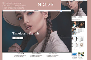 MODE Fashion Minimal Wix Website