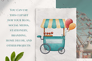 Cute Circus Clipart PNG Set, an Object Illustration by Mespilia (Thumbnail 5 of 5)