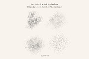 Photoshop Ink Brushes, a Brush Add-On by Jenteva Art (Thumbnail 4 of 12)