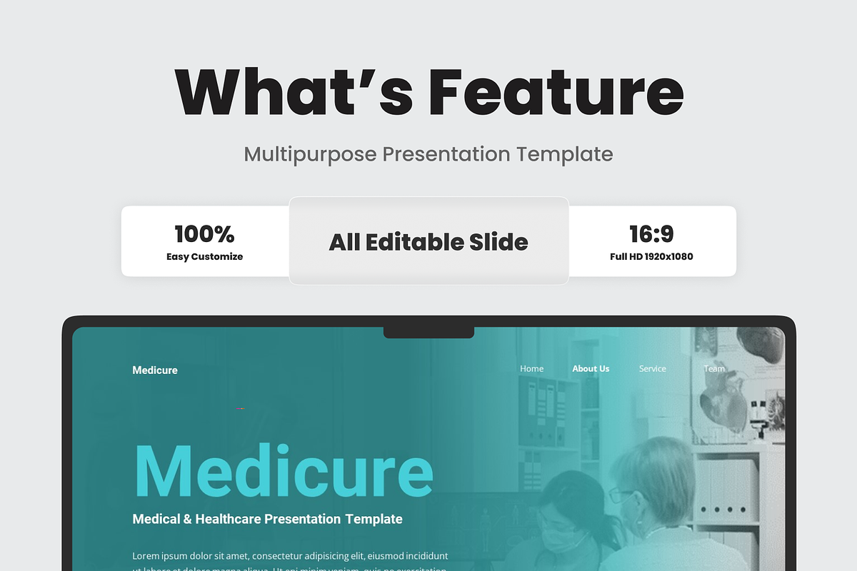 Medical & Healthcare PowerPoint, a Presentation Template by SquidPixey (Photo 2 of 6)
